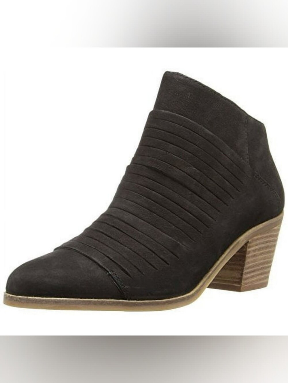 Lucky BRAND zavrina Women’s Black Suede Strappy Ankle Bootie